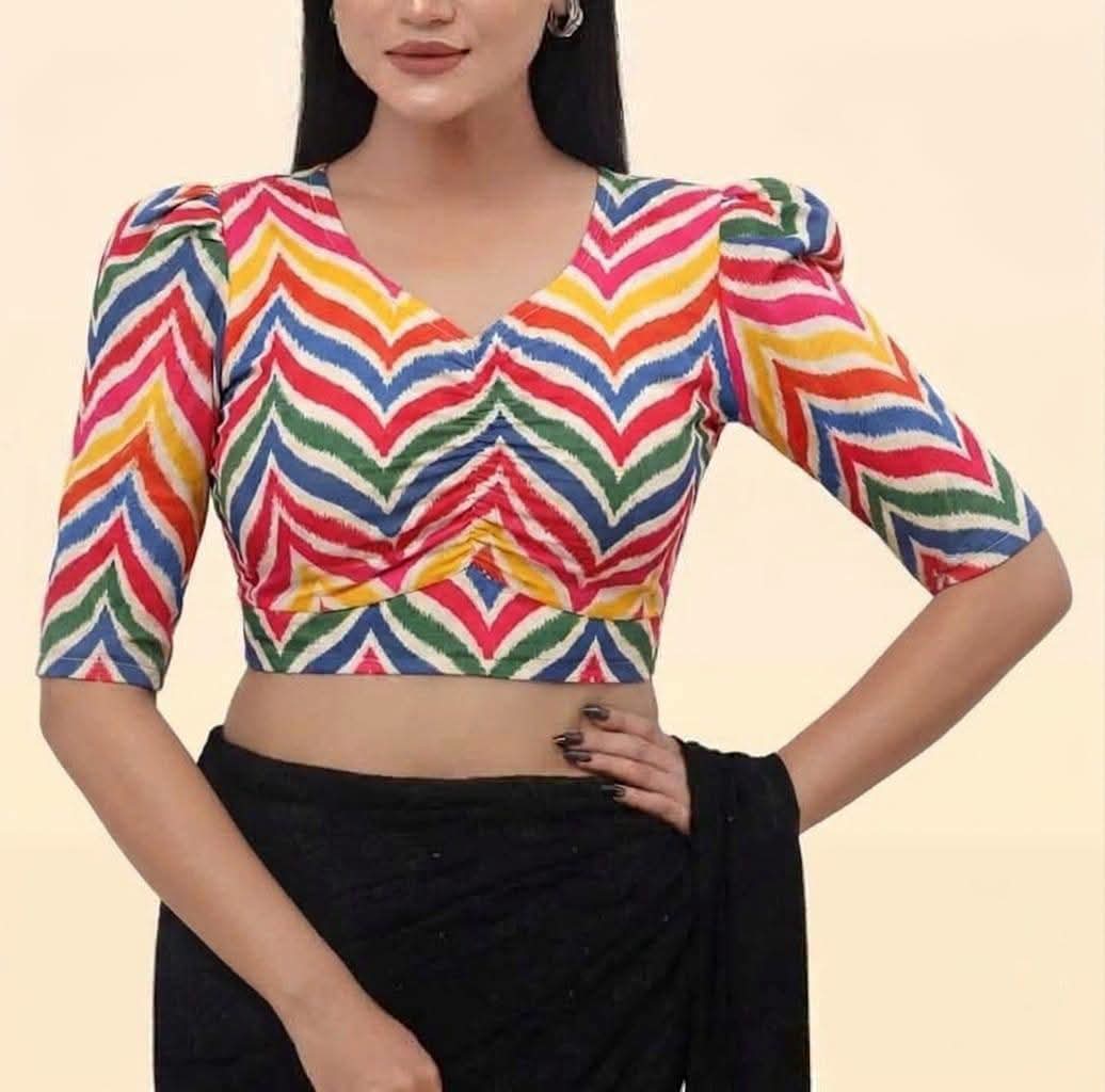Stylish Printed Blouse for Women - Image 3