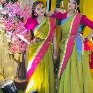গঙ্গা যমুনা রংধনু শাড়ি মাল্টি কালার