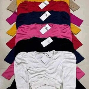 Stylish Full Sleeve Crop Top Blouse for Women