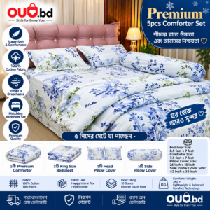 WinterBloom Premium 5pcs Cotton Comforter Set