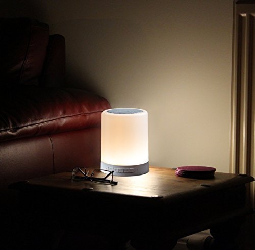 Touch Lamp Portable Bluetooth Speaker – Smart Touch Color-Changing Night Light, 3 Brightness Levels, 3W Speaker, TF Card & AUX Support with 800mAh Battery - Image 2